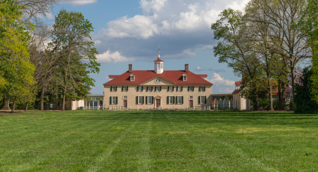 George Washington's Mount Vernon Estate near the Potomac River